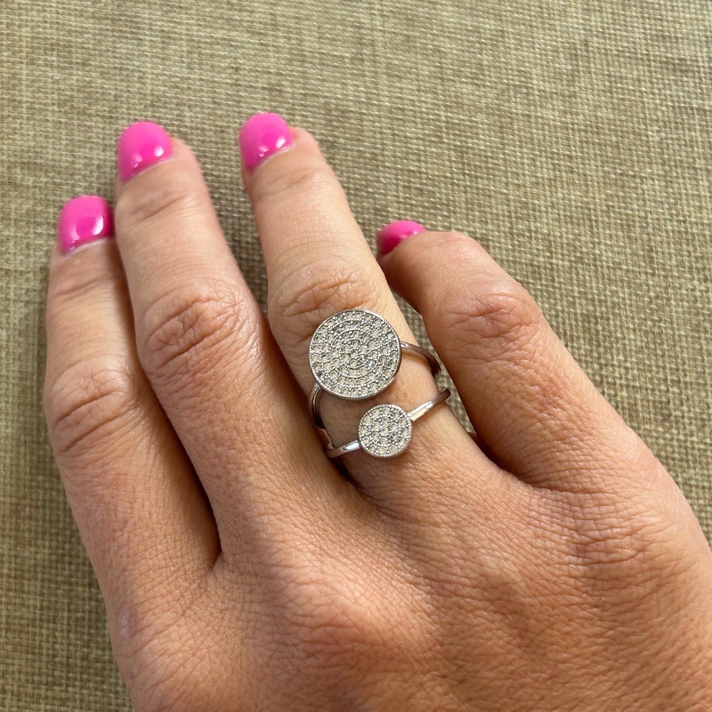 Park Lane - Silver Pave Sphere Ring